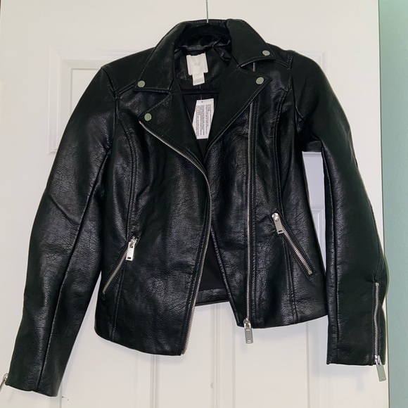H&M Jackets & Blazers - H&M Faux Leather Jacket